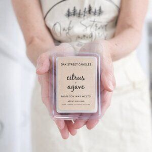 Oak Street Candles Natural Soy Wax Melts Citrus + Agave